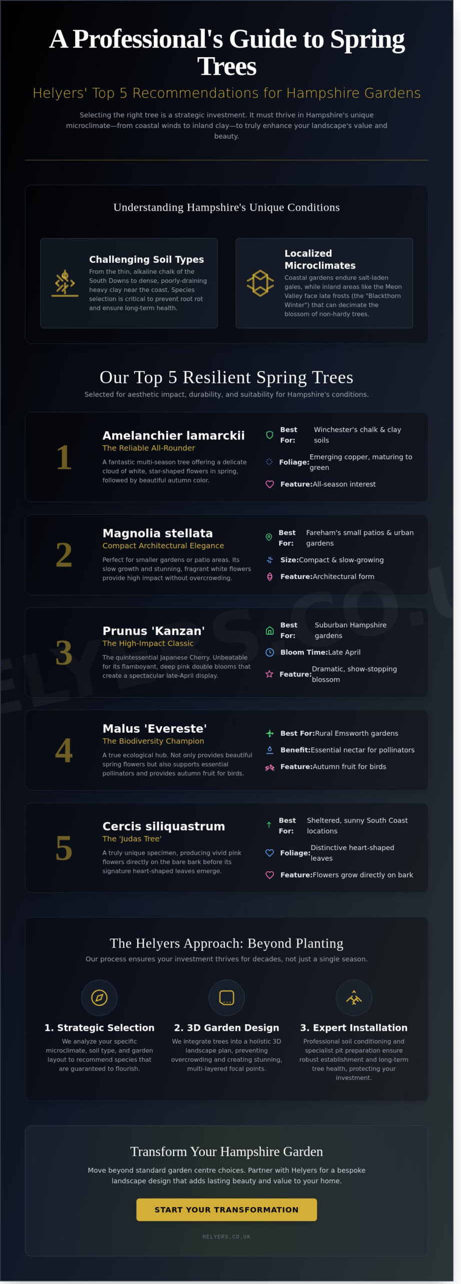 Best Spring Trees for Hampshire Gardens: A 2026 Landscaping Guide